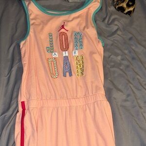 Jordan Kids One Piece in Pink with Multicolor Accents